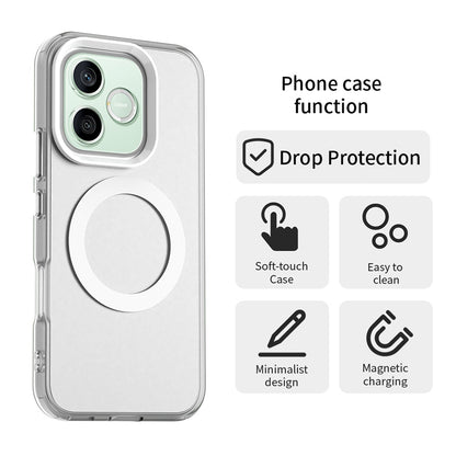 Husa MagSafe pentru Honor 600 Lite, Techsuit, CandyCase, Alba