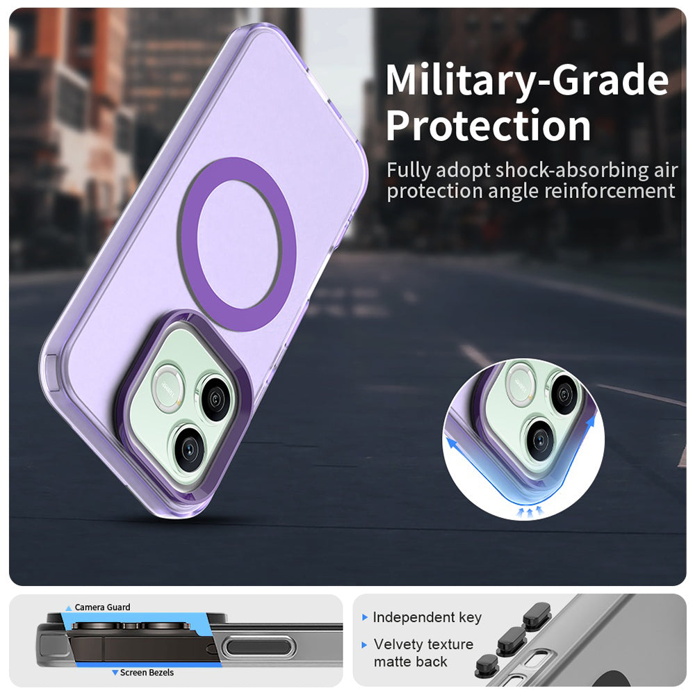 Husa MagSafe pentru Honor 600 Lite, Techsuit, CandyCase, Mov