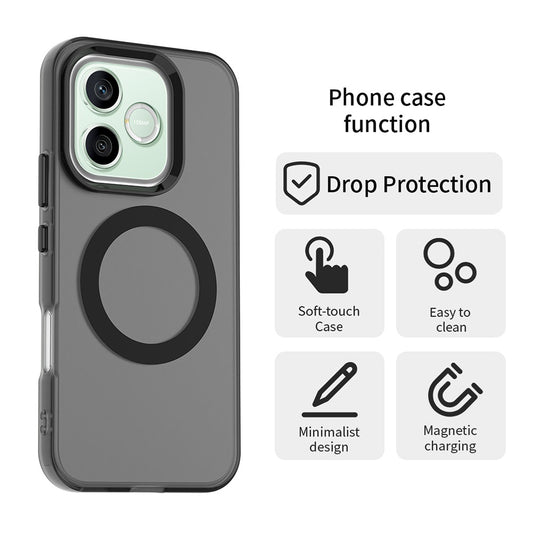 Husa MagSafe pentru Honor 600 Lite, Techsuit, CandyCase, Neagra