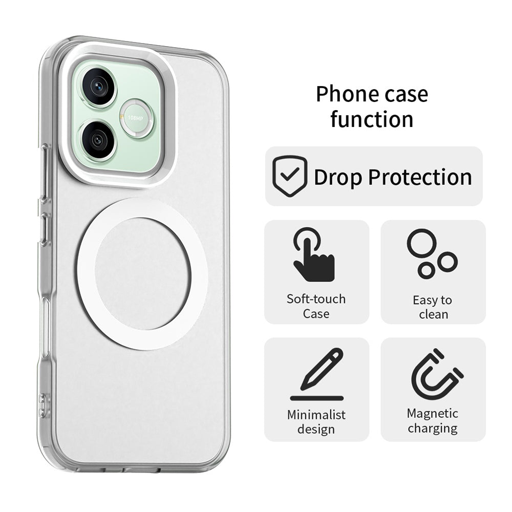 Husa MagSafe pentru Honor 600 Pro / 600, Techsuit, CandyCase, Alba