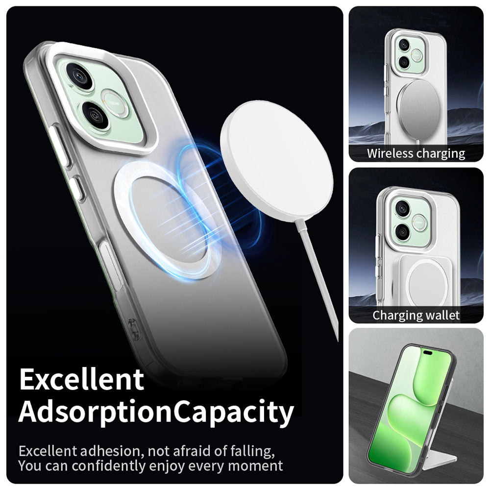 Husa MagSafe pentru Honor 600 Pro / 600, Techsuit, CandyCase, Alba