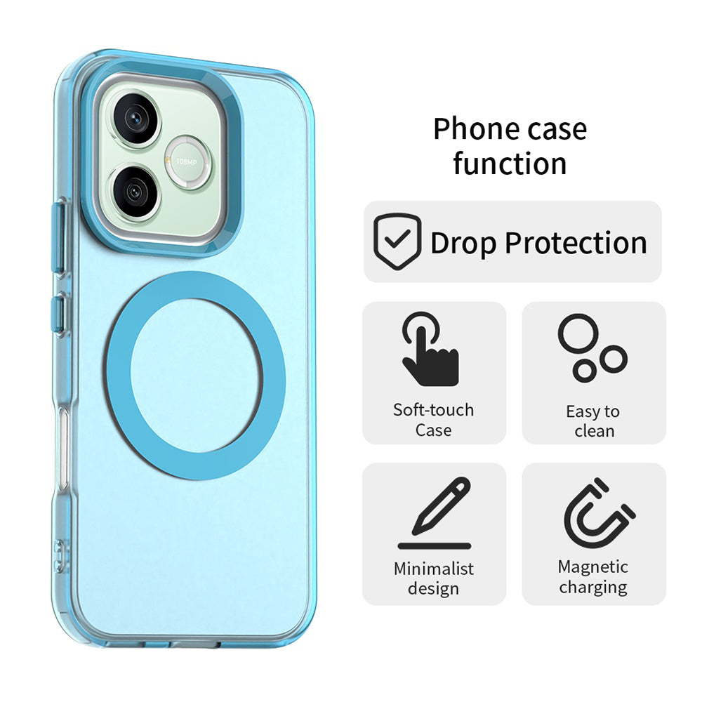 Husa MagSafe pentru Honor 600 Pro / 600, Techsuit, CandyCase, Albastra