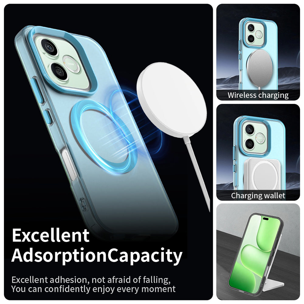 Husa MagSafe pentru Honor 600 Pro / 600, Techsuit, CandyCase, Albastra