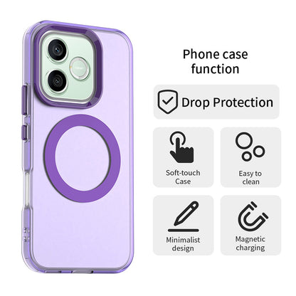 Husa MagSafe pentru Honor 600 Pro / 600, Techsuit, CandyCase, Mov