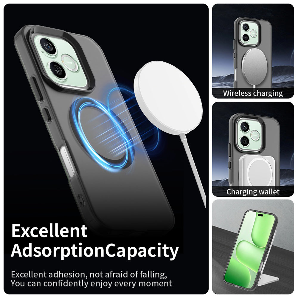Husa MagSafe pentru Honor 600 Pro / 600, Techsuit, CandyCase, Neagra