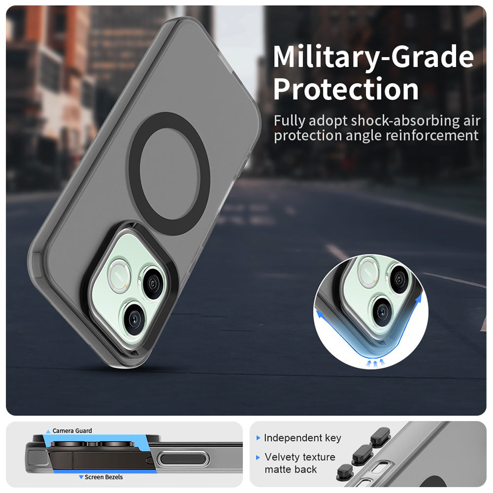 Husa MagSafe pentru Honor 600 Pro / 600, Techsuit, CandyCase, Neagra