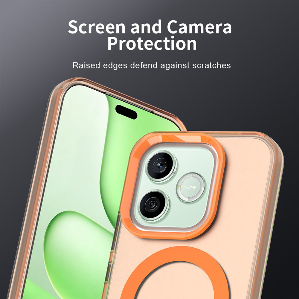 Husa MagSafe pentru Honor 600 Pro / 600, Techsuit, CandyCase, Portocalie