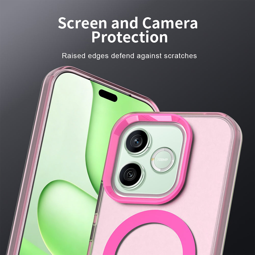 Husa MagSafe pentru Honor 600 Pro / 600, Techsuit, CandyCase, Roz