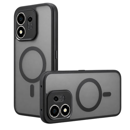 Husa MagSafe pentru Honor 600 Smart, Techsuit, PureFrost, Neagra Satinata