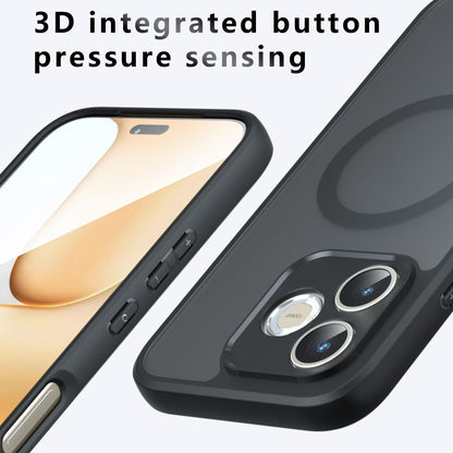 Husa MagSafe pentru Honor 600 Smart, Techsuit, PureFrost, Neagra Satinata