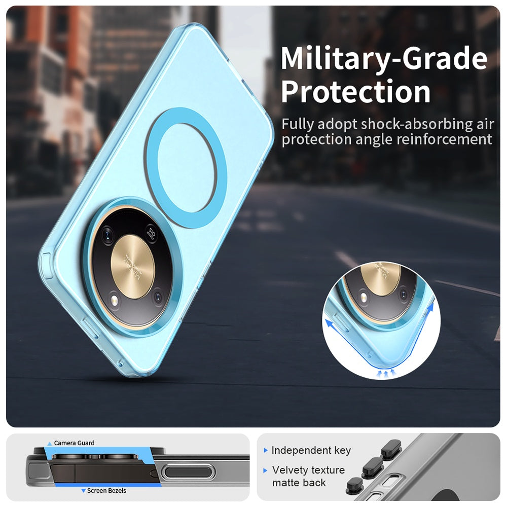 Husa MagSafe pentru Honor Magic8 Lite, Techsuit, CandyCase, Albastra