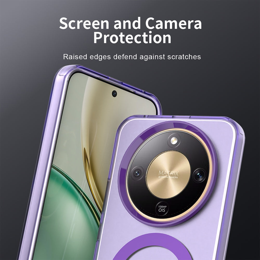 Husa MagSafe pentru Honor Magic8 Lite, Techsuit, CandyCase, Mov