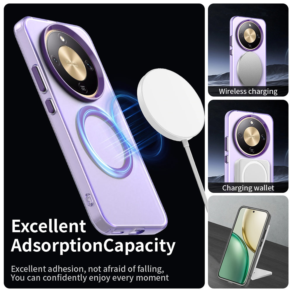 Husa MagSafe pentru Honor Magic8 Lite, Techsuit, CandyCase, Mov