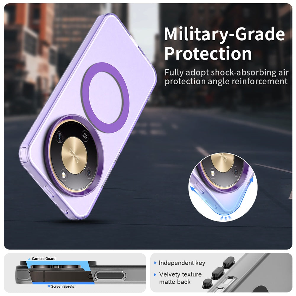 Husa MagSafe pentru Honor Magic8 Lite, Techsuit, CandyCase, Mov