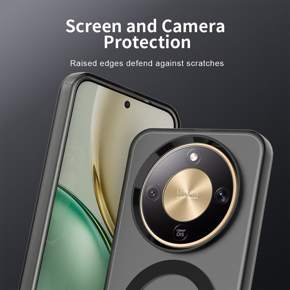 Husa MagSafe pentru Honor Magic8 Lite, Techsuit, CandyCase, Neagra