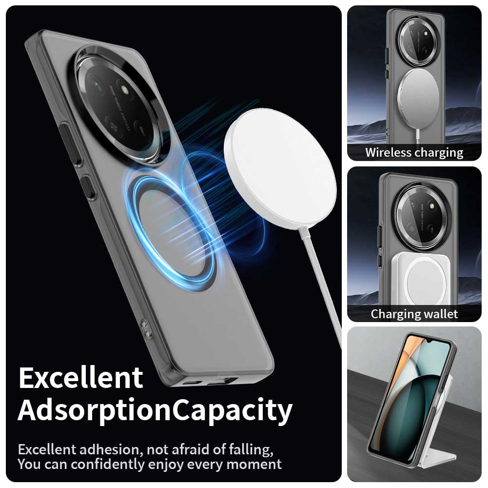 Husa MagSafe pentru Honor X9c / Magic7 Lite, Techsuit, CandyCase, Neagra