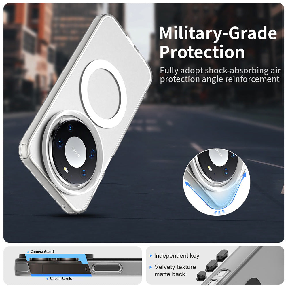 Husa MagSafe pentru Huawei Mate 80 Pro, Techsuit, CandyCase, Alba