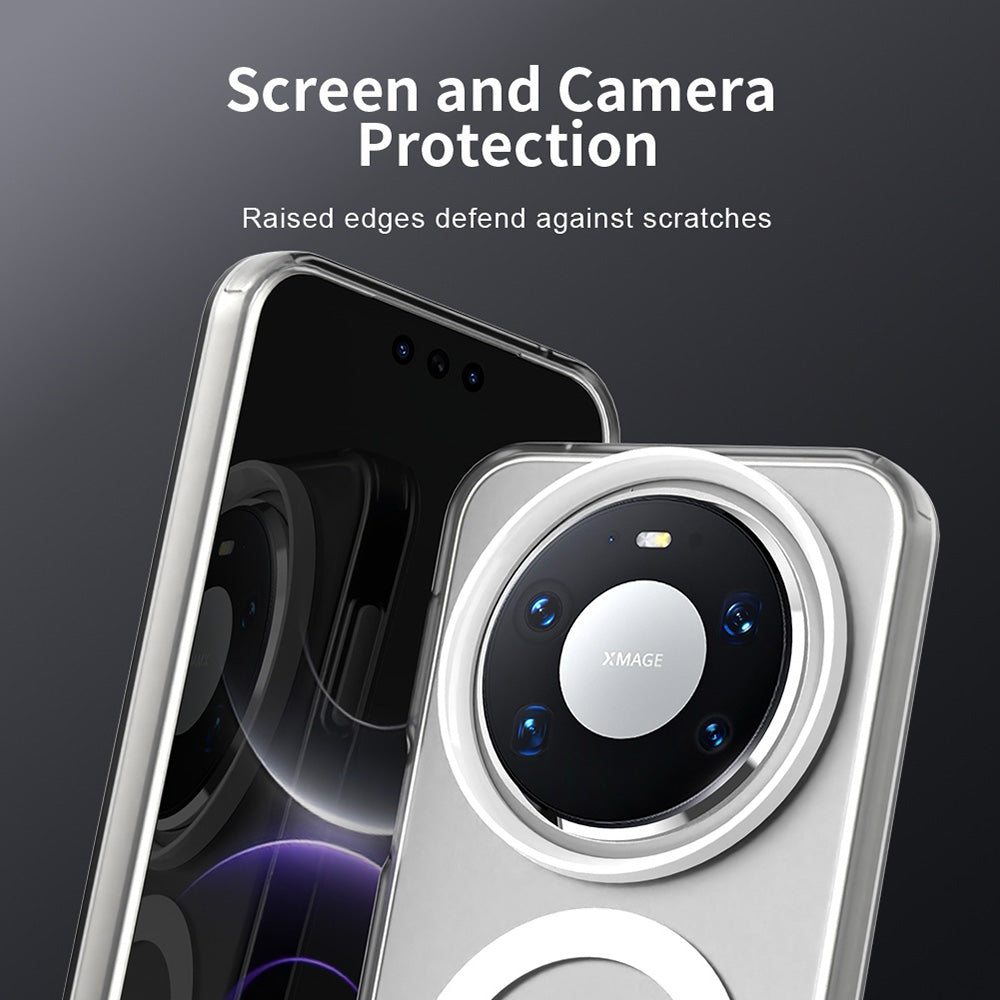 Husa MagSafe pentru Huawei Mate 80 Pro, Techsuit, CandyCase, Alba