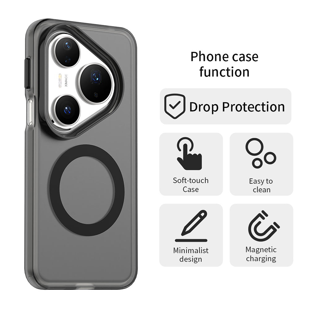 Husa MagSafe pentru Huawei Pura 80 Pro, Techsuit, CandyCase, Neagra