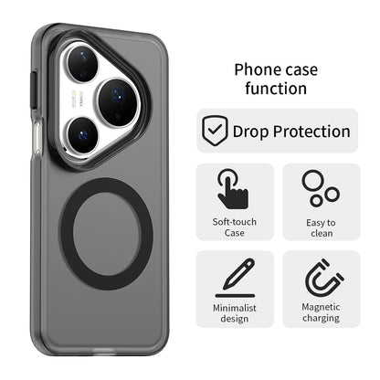 Husa MagSafe pentru Huawei Pura 80 Pro, Techsuit, CandyCase, Neagra