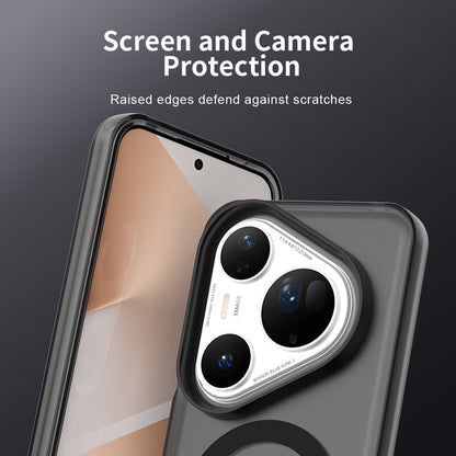 Husa MagSafe pentru Huawei Pura 80 Ultra, Techsuit, CandyCase, Neagra