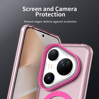 Husa MagSafe pentru Huawei Pura 80 Ultra, Techsuit, CandyCase, Roz