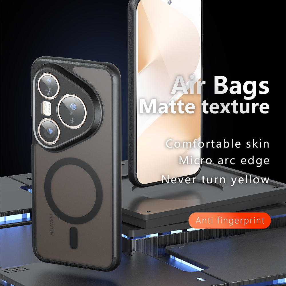 Husa MagSafe pentru Huawei Pura 80 Ultra, Techsuit, PureFrost, Neagra Satinata