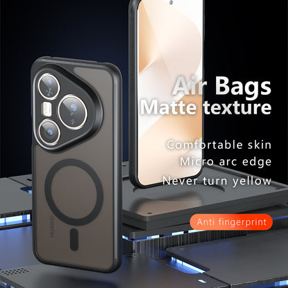 Husa MagSafe pentru Huawei Pura 80 Ultra, Techsuit, PureFrost, Neagra Satinata