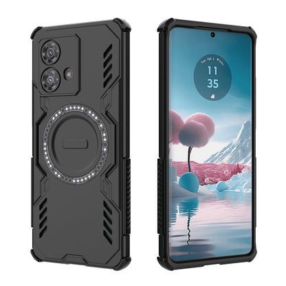 Husa MagSafe pentru Motorola Edge 40 Neo, Techsuit, ArmorMag, Neagra