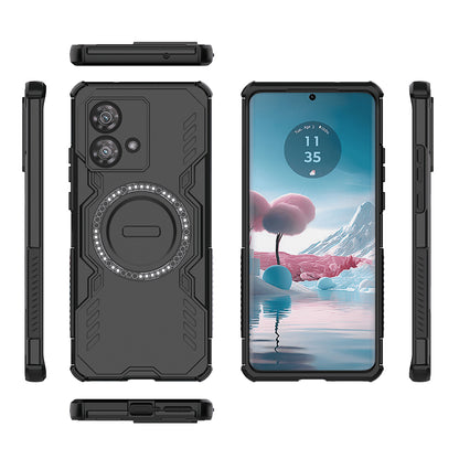 Husa MagSafe pentru Motorola Edge 40 Neo, Techsuit, ArmorMag, Neagra