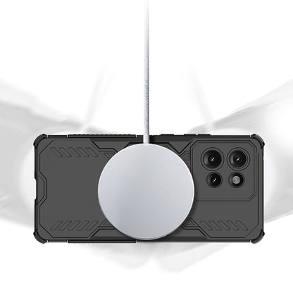 Husa MagSafe pentru Motorola Edge 50 Fusion, Techsuit, ArmorMag, Neagra