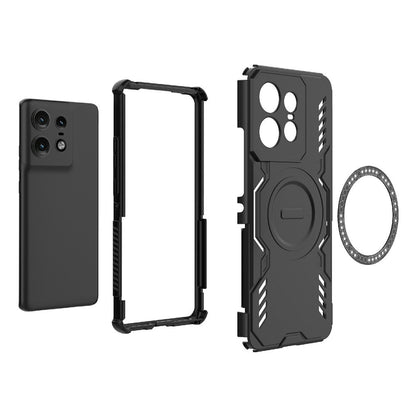 Husa MagSafe pentru Motorola Edge 50 Pro, Techsuit, ArmorMag, Albastra