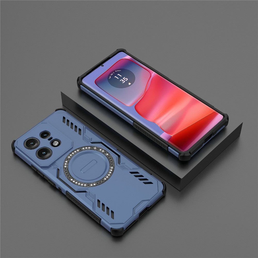 Husa MagSafe pentru Motorola Edge 50 Pro, Techsuit, ArmorMag, Albastra