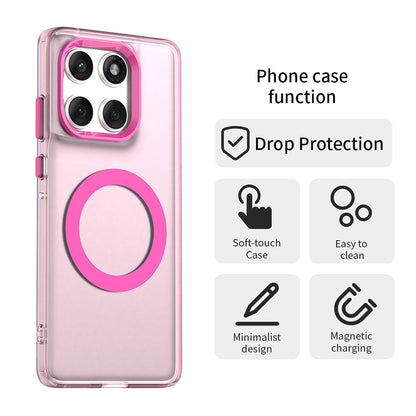 Husa MagSafe pentru Motorola Edge 60 Fusion / Edge 60, Techsuit, CandyCase, Roz