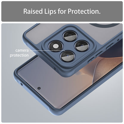 Husa MagSafe pentru Motorola Edge 60 Fusion / Edge 60, Techsuit, HaloFrost II, Bleumarin
