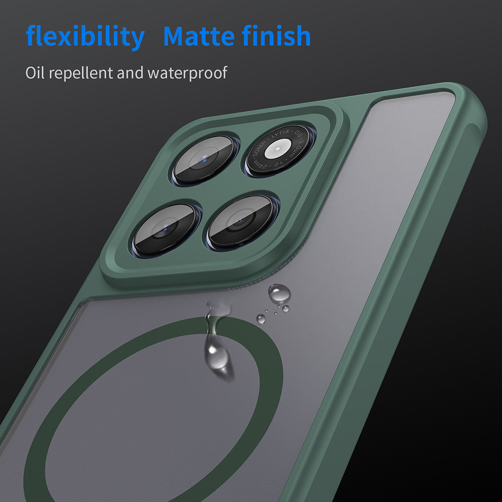 Husa MagSafe pentru Motorola Edge 60 Fusion / Edge 60, Techsuit, HaloFrost II, Verde