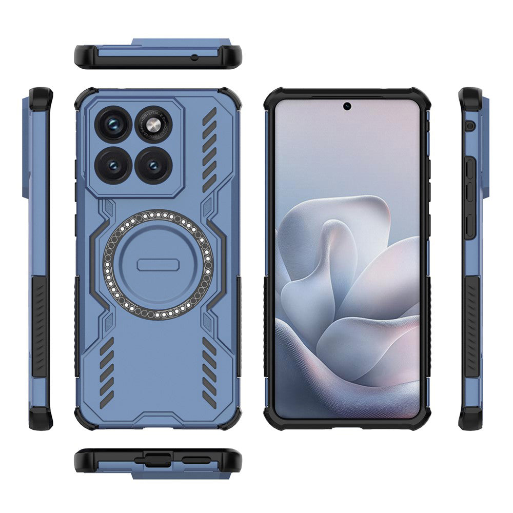 Husa MagSafe pentru Motorola Edge 70 Fusion, Techsuit, ArmorMag, Albastra
