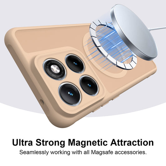 Husa MagSafe pentru Motorola Edge 70 Fusion, Techsuit, HaloFrost II, Aurie