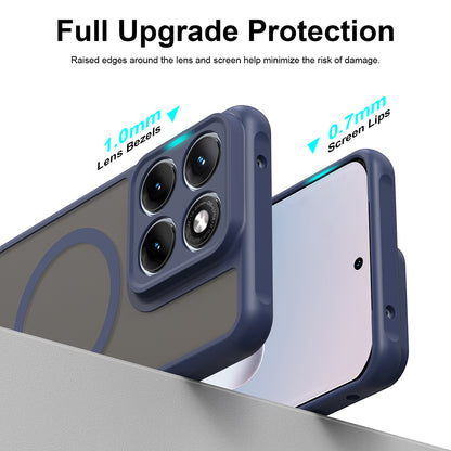 Husa MagSafe pentru Motorola Edge 70 Fusion, Techsuit, HaloFrost II, Bleumarin