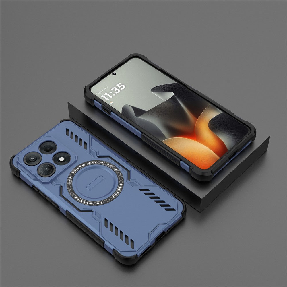 Husa MagSafe pentru Motorola Edge 70 Max, Techsuit, ArmorMag, Albastra