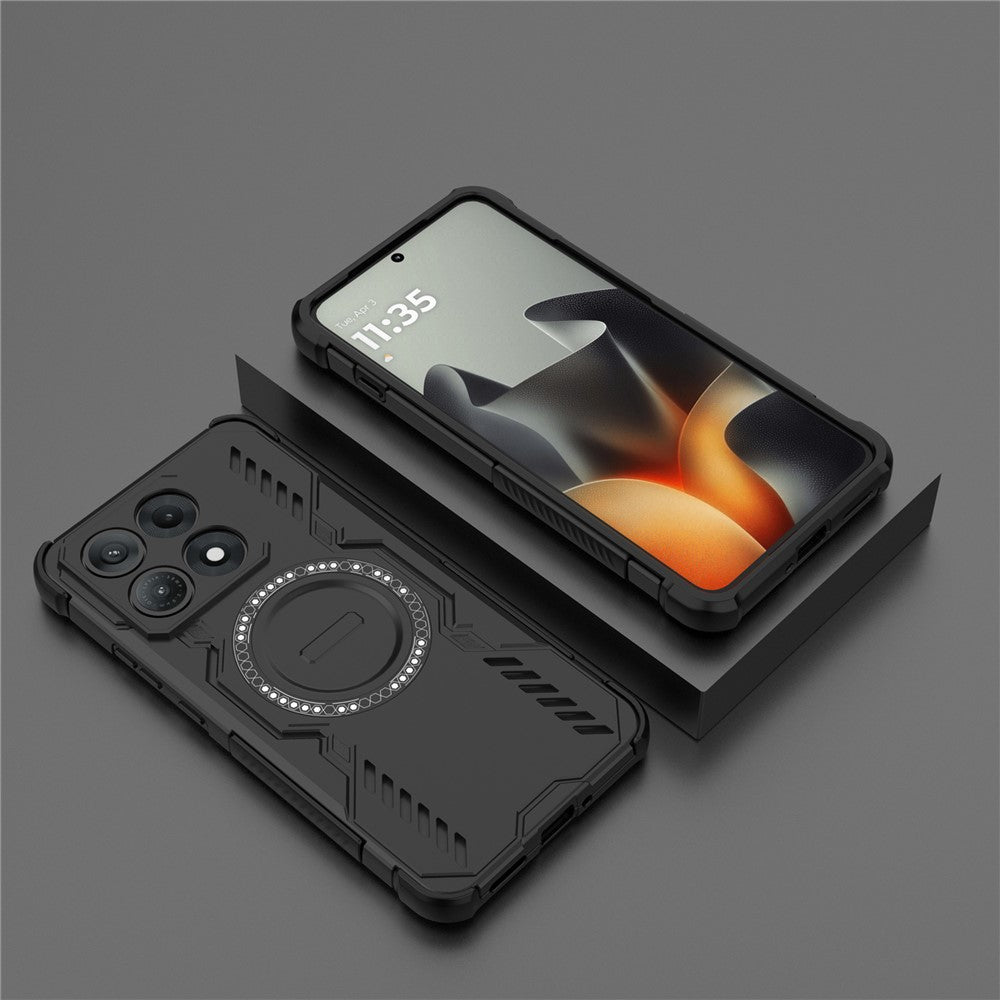 Husa MagSafe pentru Motorola Edge 70 Max, Techsuit, ArmorMag, Neagra