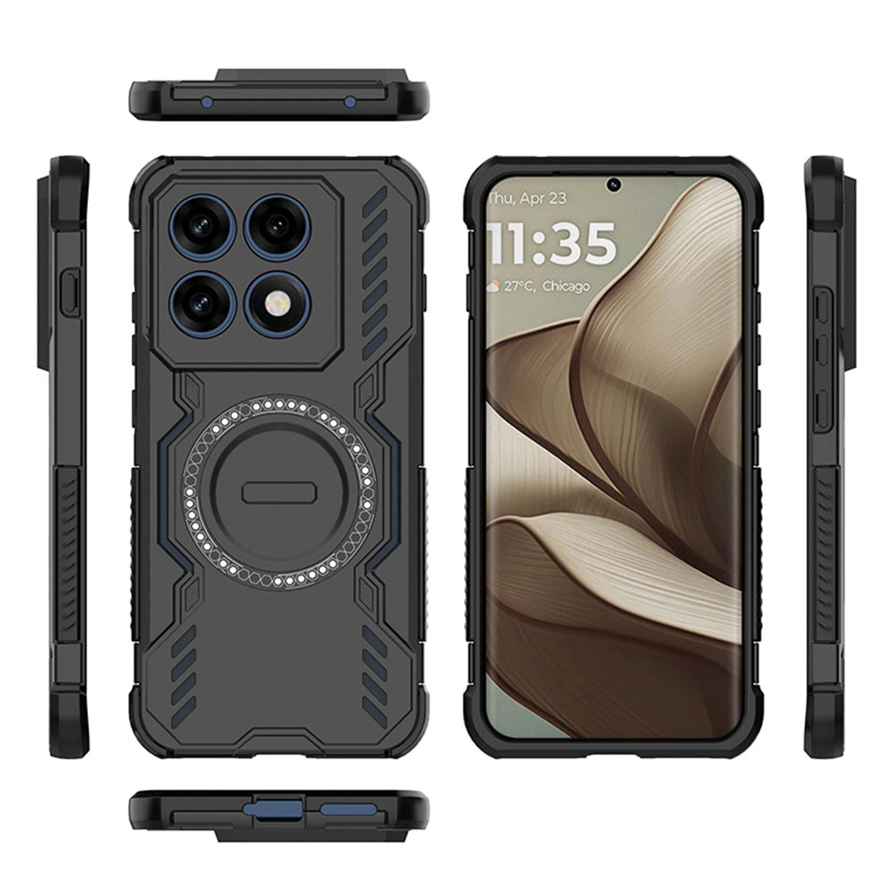 Husa MagSafe pentru Motorola Edge 70 Pro, Techsuit, ArmorMag, Albastra