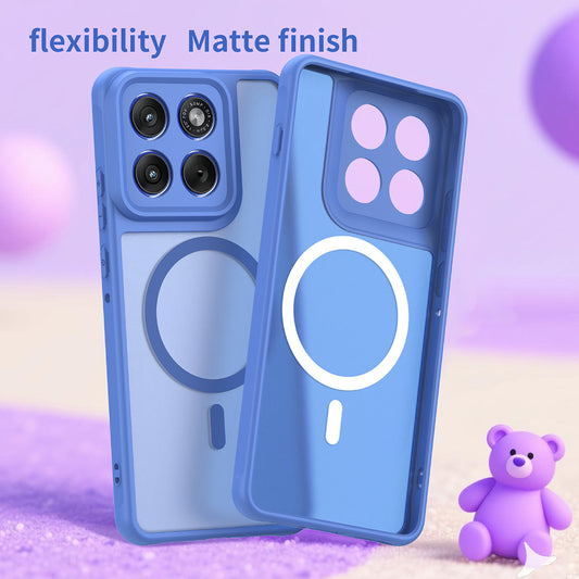 Husa MagSafe pentru Motorola Edge 70, Techsuit, HaloFrost II, Albastra