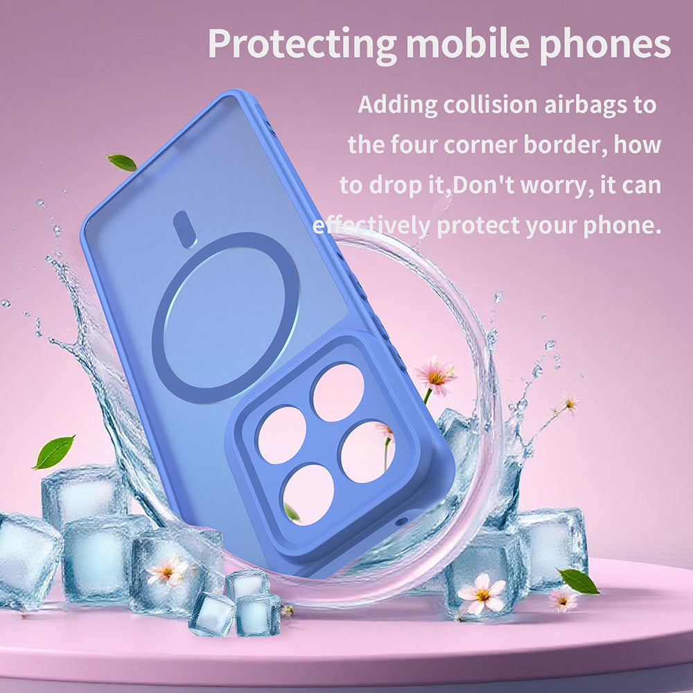 Husa MagSafe pentru Motorola Edge 70, Techsuit, HaloFrost II, Albastra