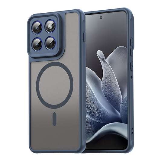 Husa MagSafe pentru Motorola Edge 70, Techsuit, HaloFrost II, Bleumarin