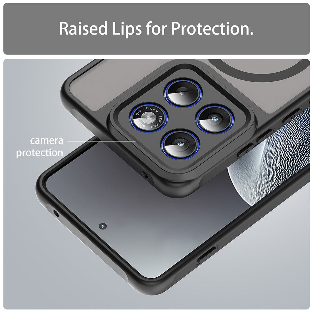 Husa MagSafe pentru Motorola Edge 70, Techsuit, HaloFrost II, Neagra