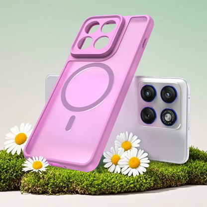 Husa MagSafe pentru Motorola Edge 70, Techsuit, HaloFrost II, Roz