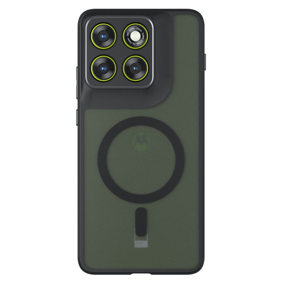 Husa MagSafe pentru Motorola Edge 70, Techsuit, PureFrost, Neagra Satinata