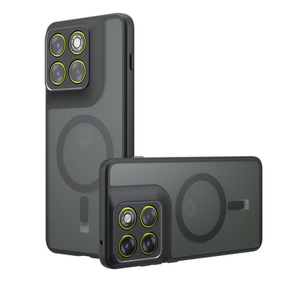 Husa MagSafe pentru Motorola Edge 70, Techsuit, PureFrost, Neagra Satinata