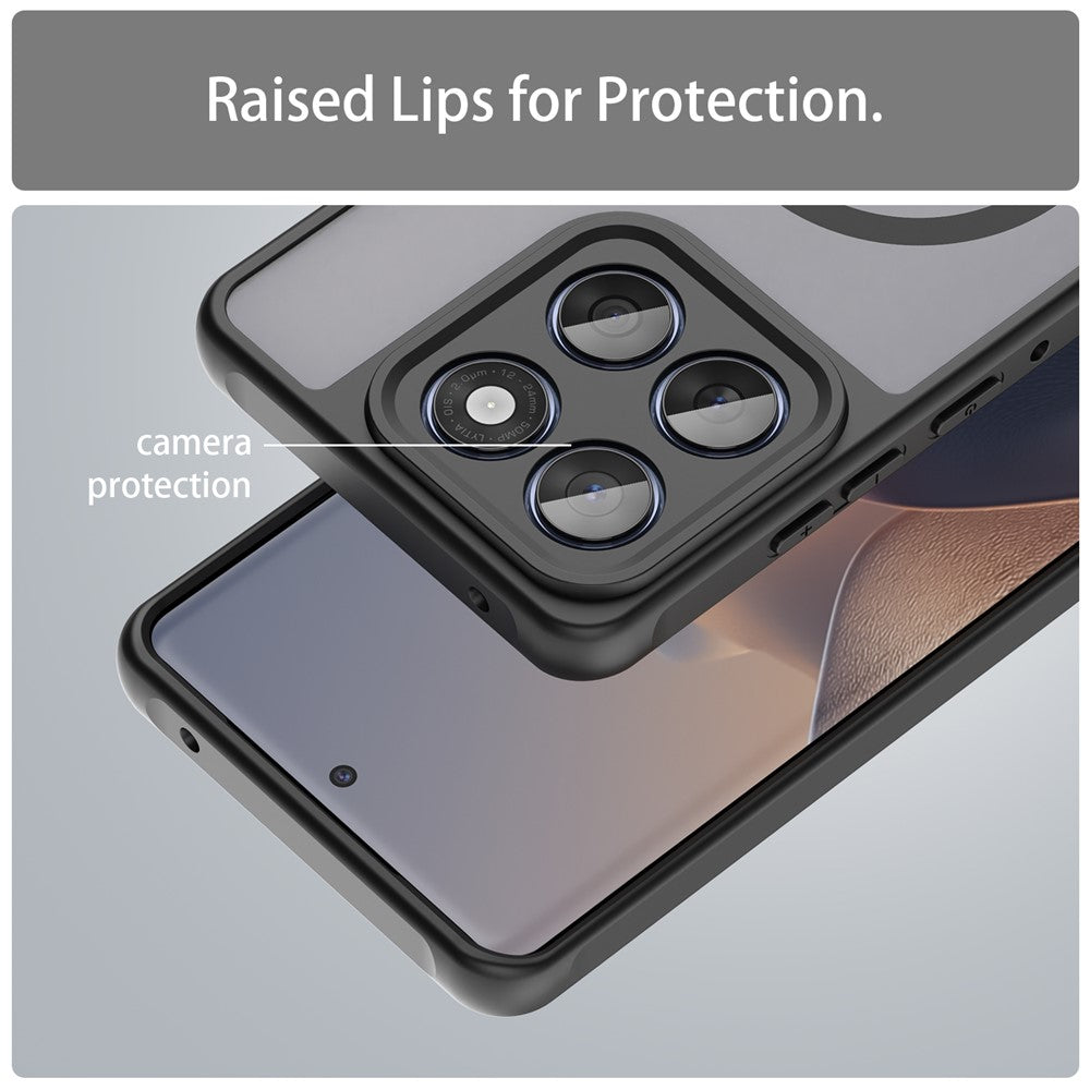 Husa MagSafe pentru Motorola Edge 70 Ultra / Signature, Techsuit, HaloFrost II, Bleumarin
